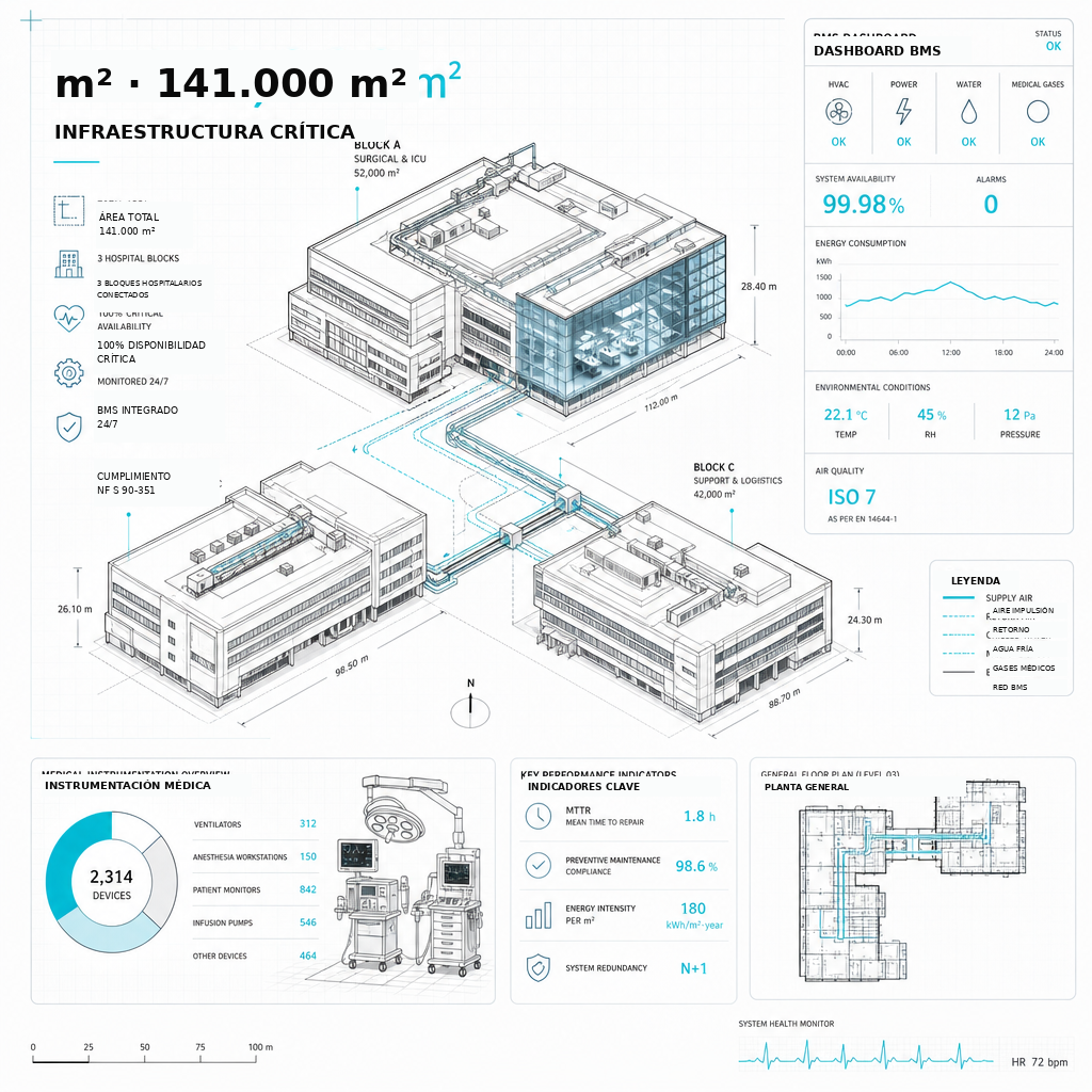 141.000 m² de infraestructura crítica